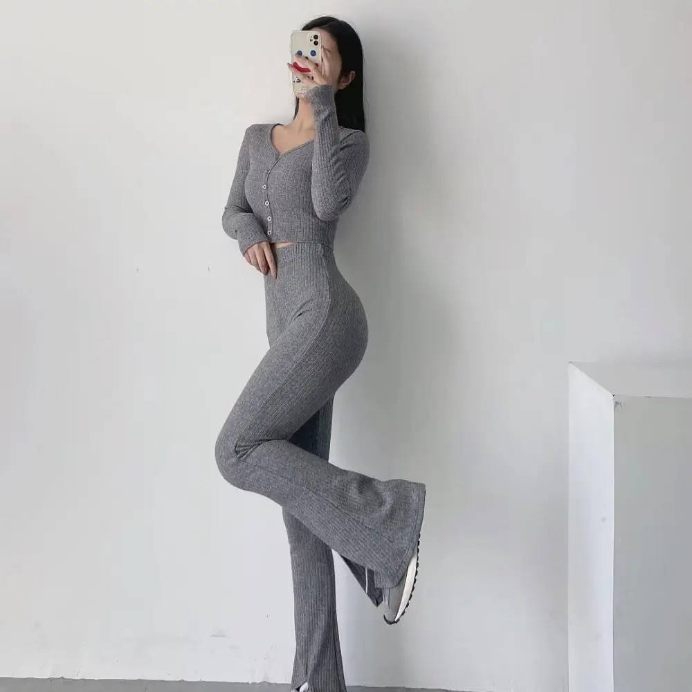 Black V-Neck Long Sleeve Cardigan for Women - Image 6