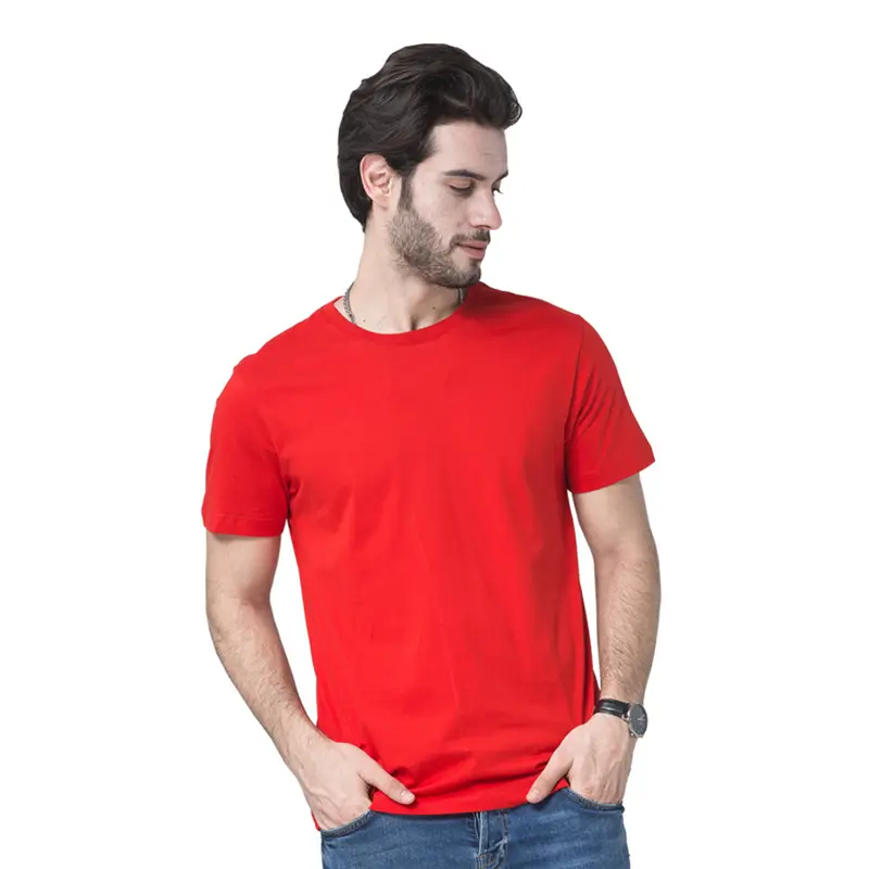 26-Count Cotton Slim Fit T-Shirt Grey Unisex - Image 2