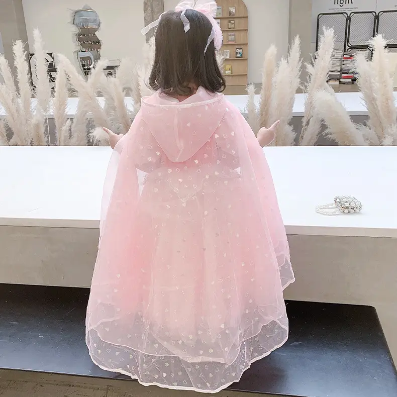 Elsa Cloak Sequined Mesh Blue Skirt for Girls - Image 17