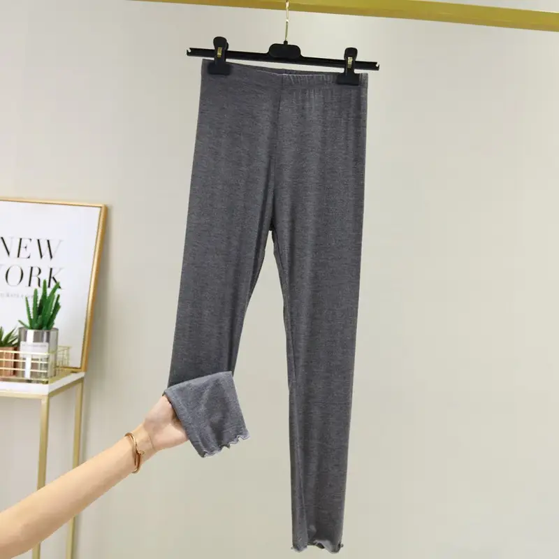 Lace Modal Slim Fit Leggings Women Summer Casual All-match Stretch Cropped Pants Thin Slim-fit Leggings - Image 4