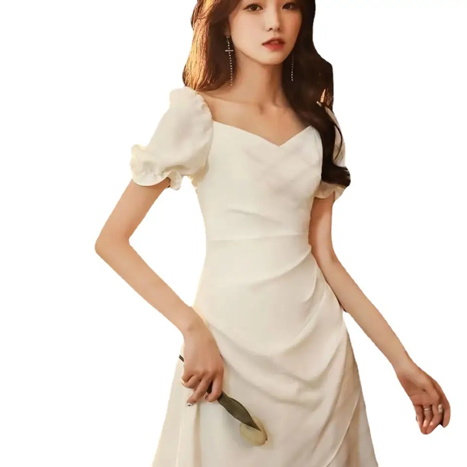White French Style Women's Skirt Dress Small