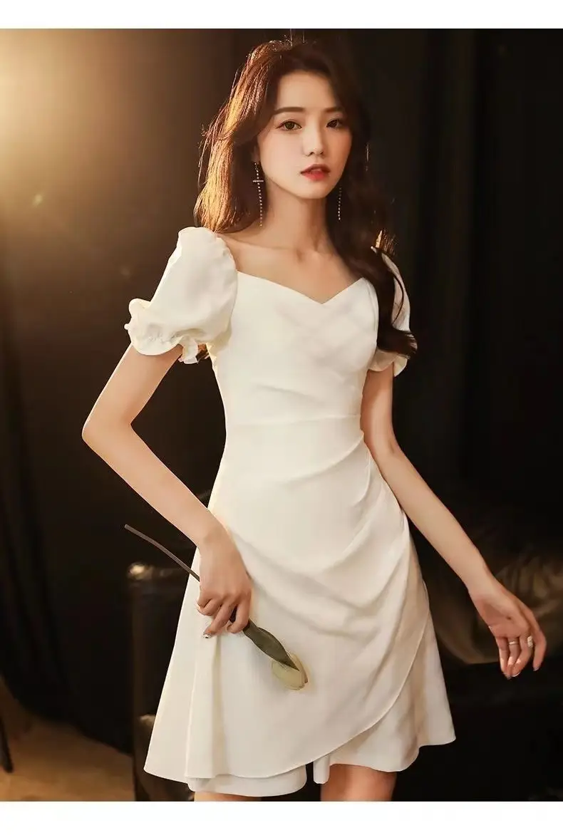 White French Style Women's Skirt Dress Small — feature 9