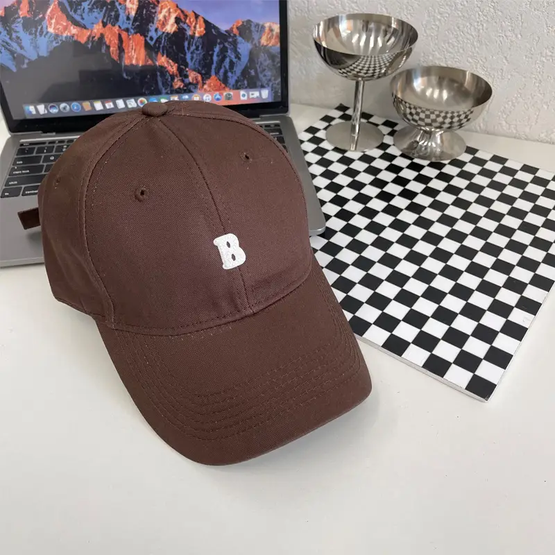 Brown Big Logo Baseball Cap Plus Size Women Men - Image 5