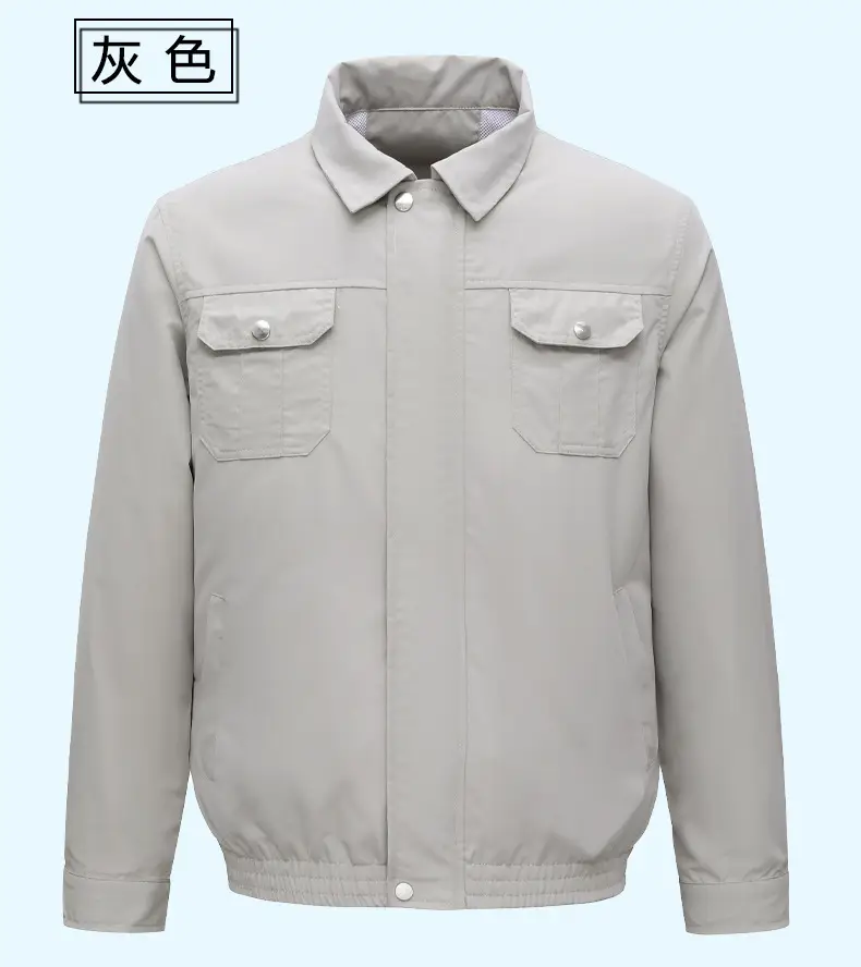 Light Gray USB Charging Fan Shirt for Men — feature 19