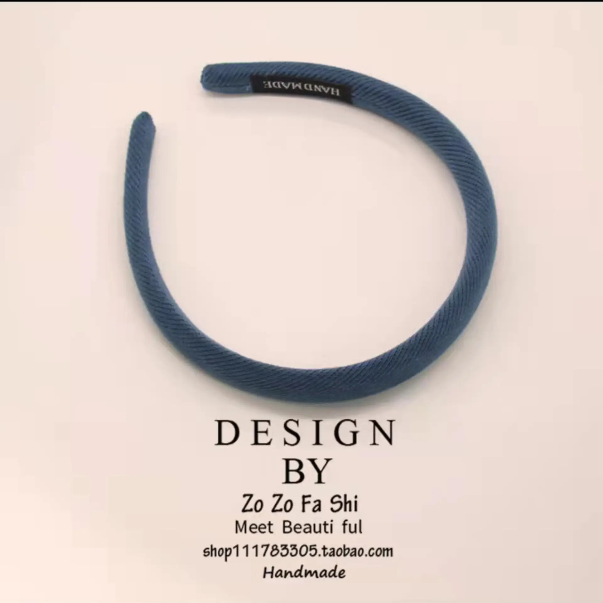 Women's White Sponge Hair Hoop for Autumn Winter - Image 4