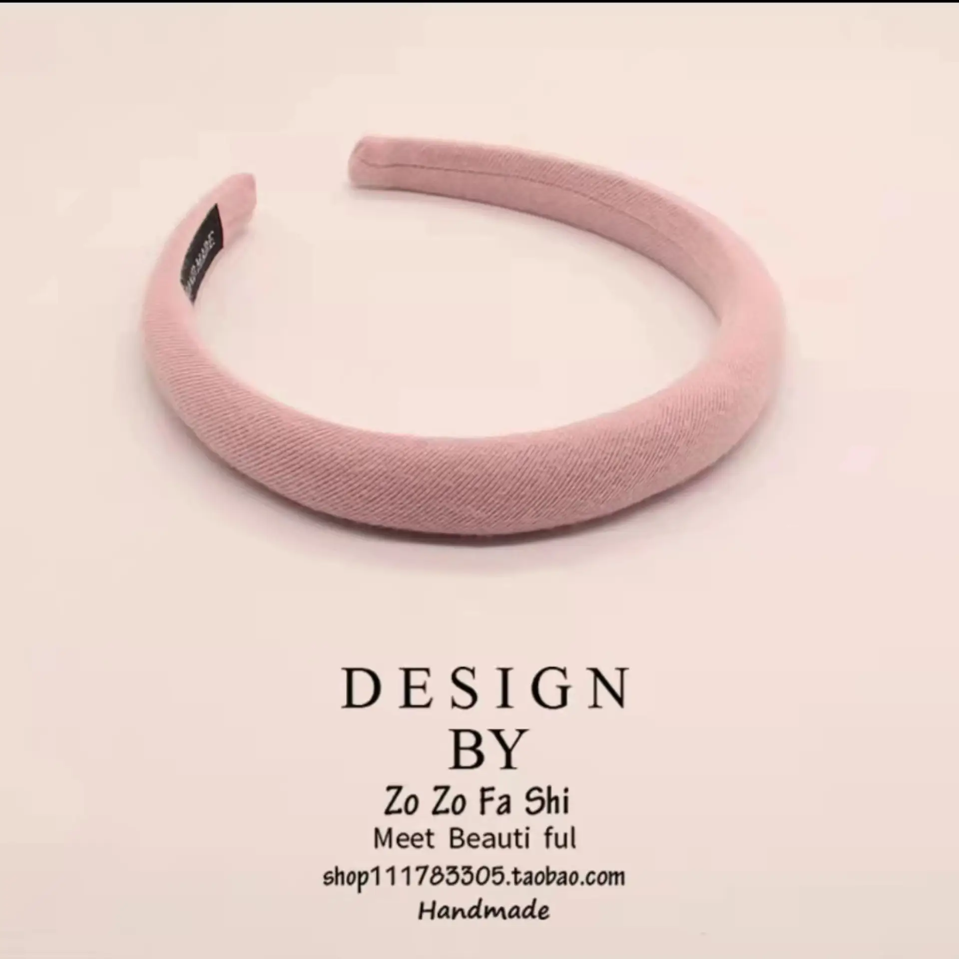 Women's White Sponge Hair Hoop for Autumn Winter - Image 8