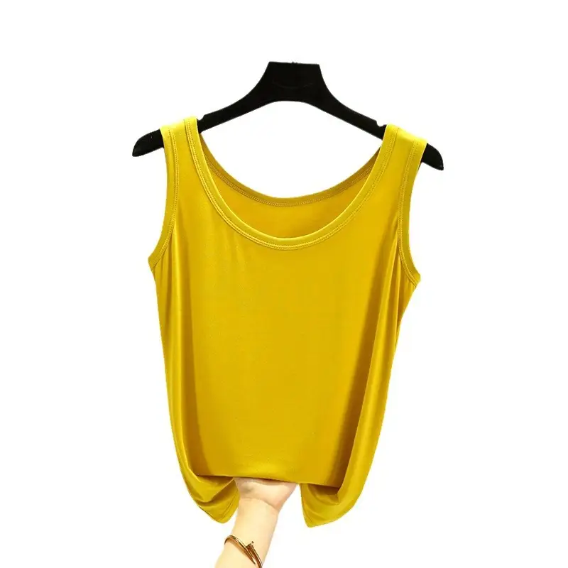 Women's Purple U-Neck Sleeveless Vest Large