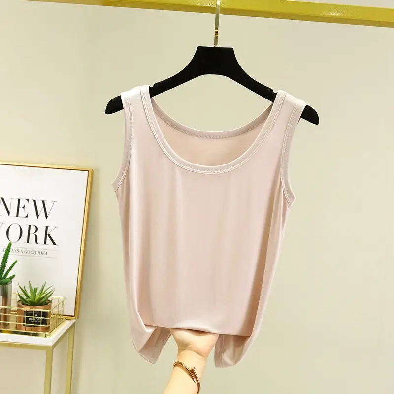 Women's Purple U-Neck Sleeveless Vest Large