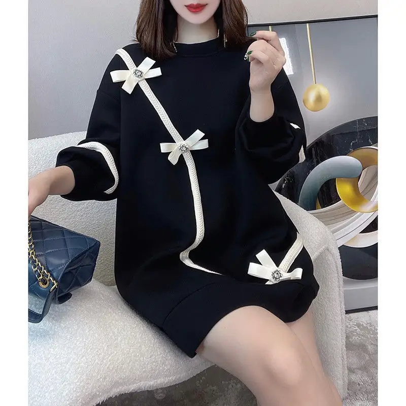 Fat mm200 Bow Top Dress Black Large Women - Image 3