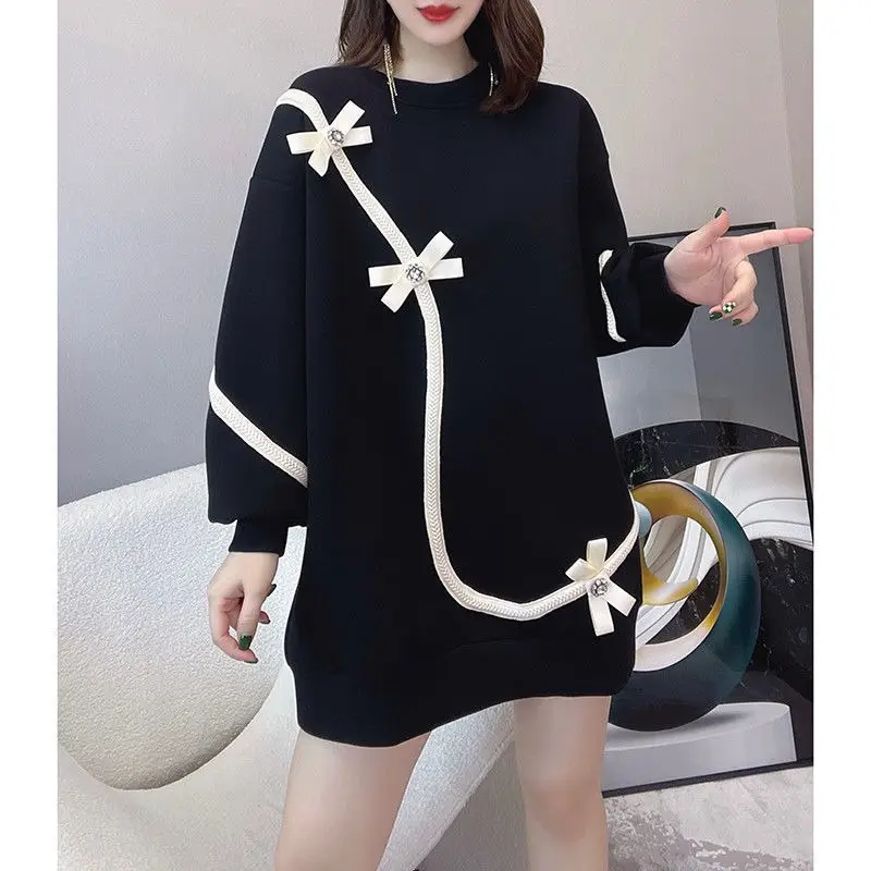 Fat mm200 Bow Top Dress Black Large Women — feature 12