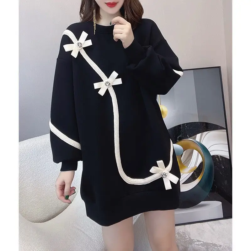 Fat mm200 Bow Top Dress Black Large Women — feature 13