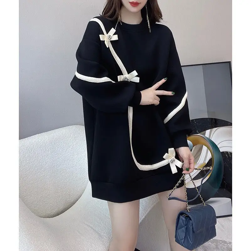 Fat mm200 Bow Top Dress Black Large Women — feature 14