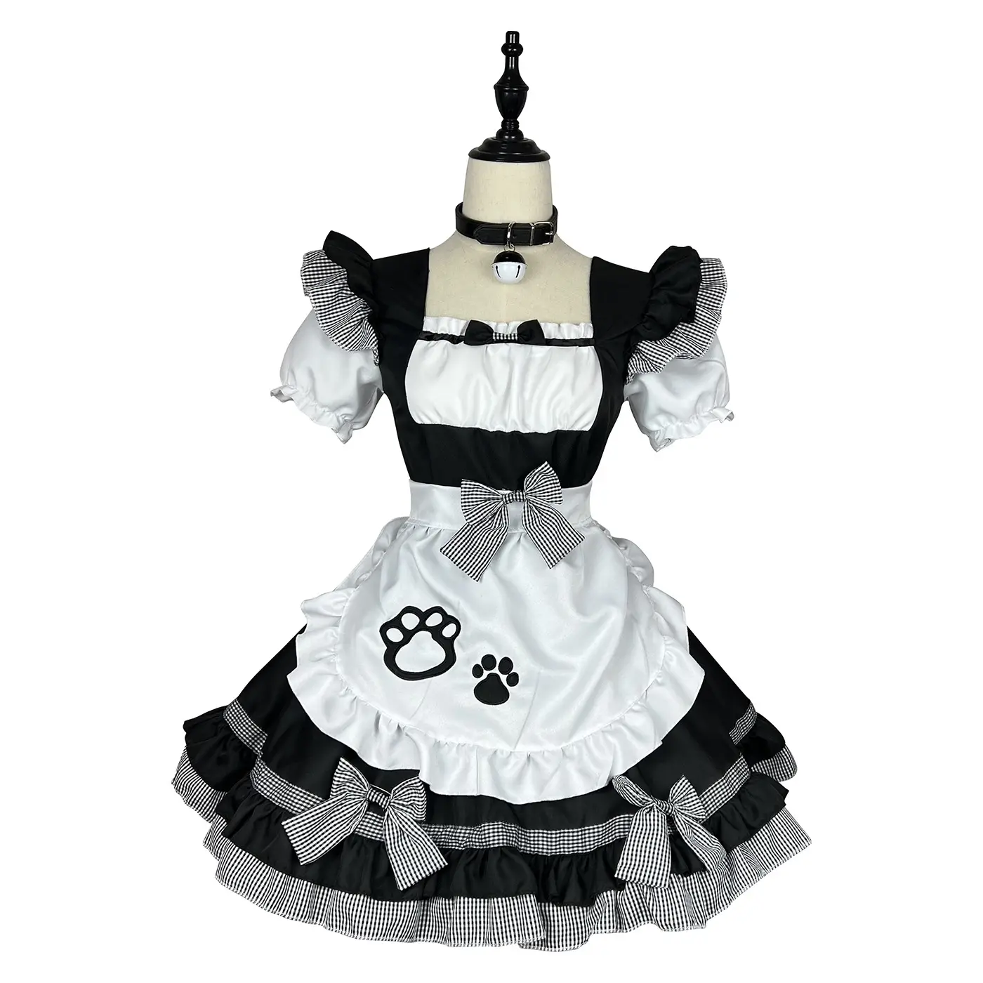 New Catwoman Maid Dress Black White Plus Size Japanese Style - Image 10