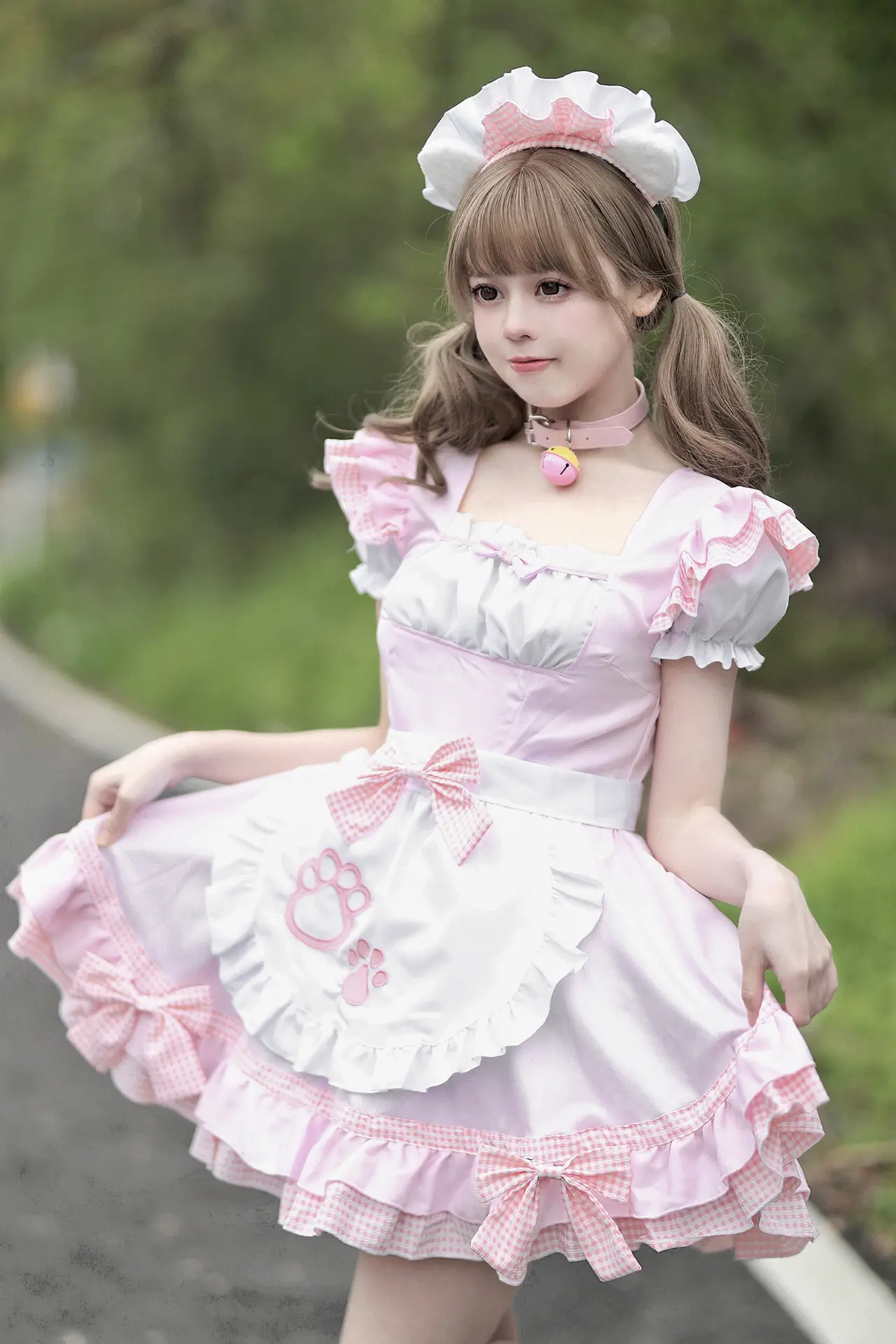 New Catwoman Maid Dress Black White Plus Size Japanese Style — feature 13