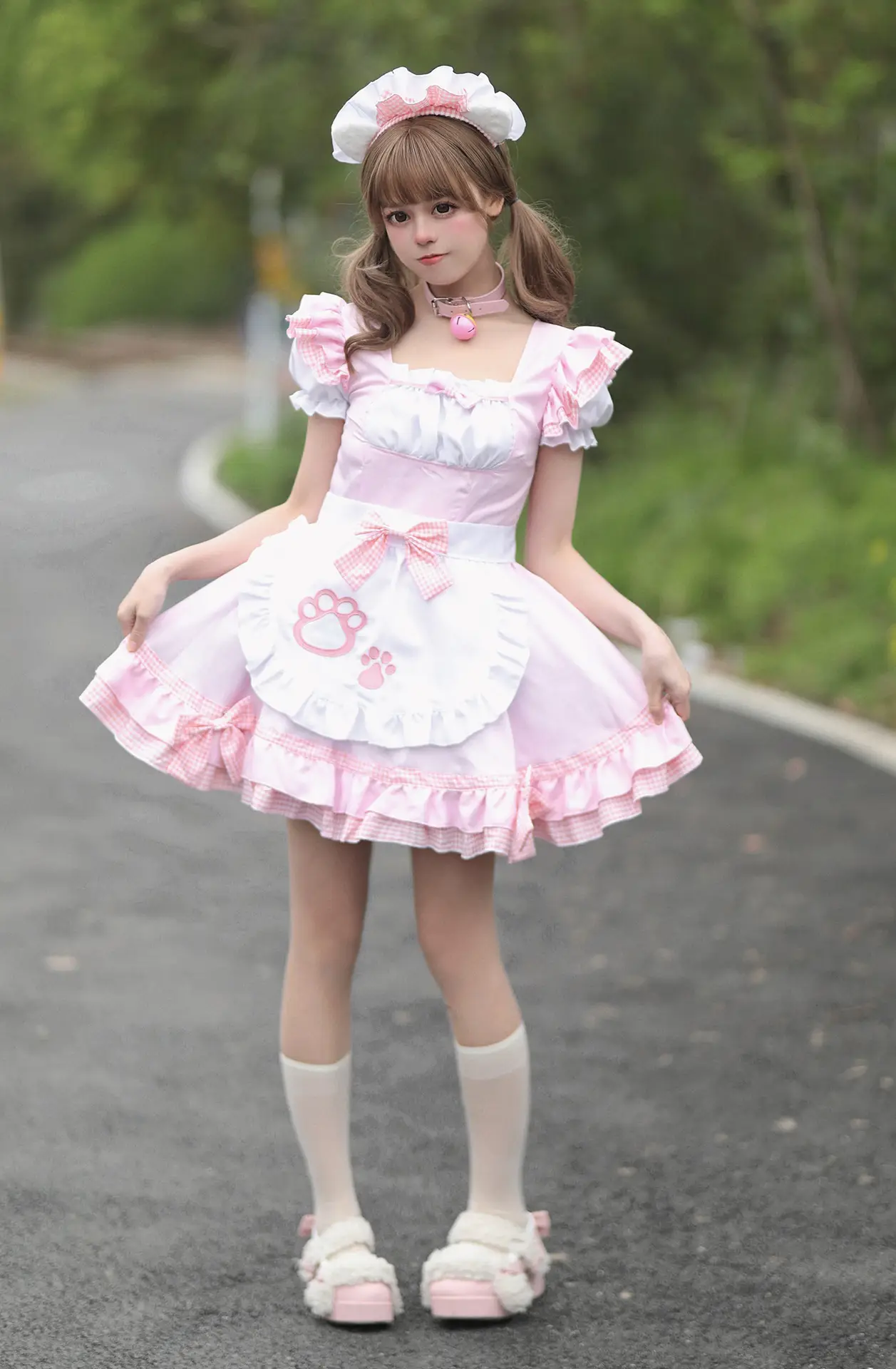 New Catwoman Maid Dress Black White Plus Size Japanese Style — feature 15