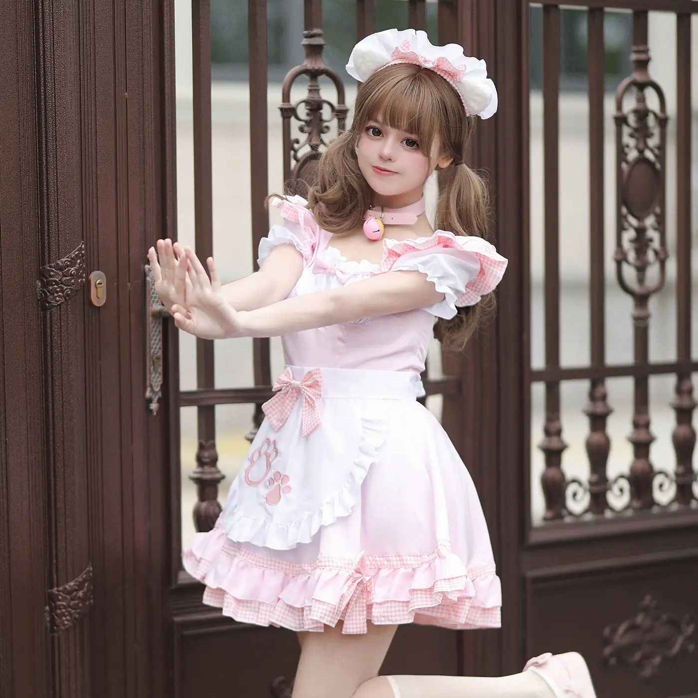 New Catwoman Maid Dress Black White Plus Size Japanese Style — feature 16