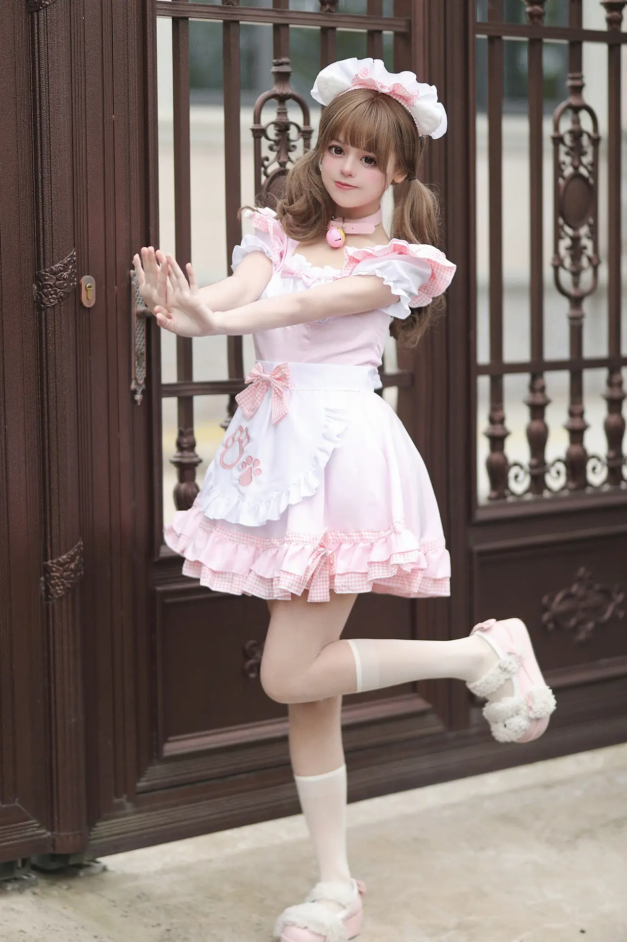 New Catwoman Maid Dress Black White Plus Size Japanese Style — feature 17