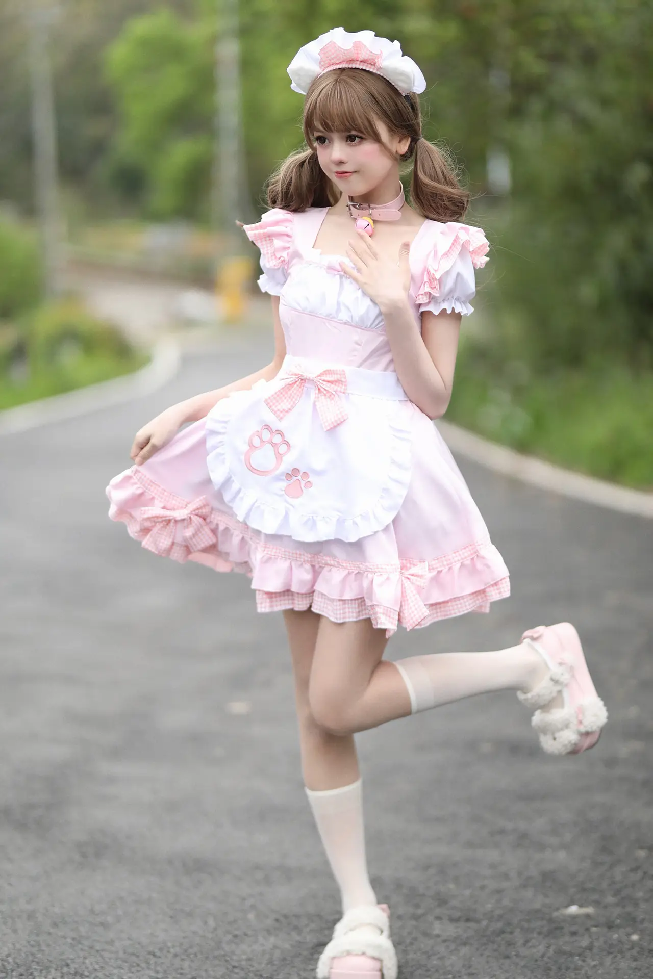 New Catwoman Maid Dress Black White Plus Size Japanese Style — feature 18