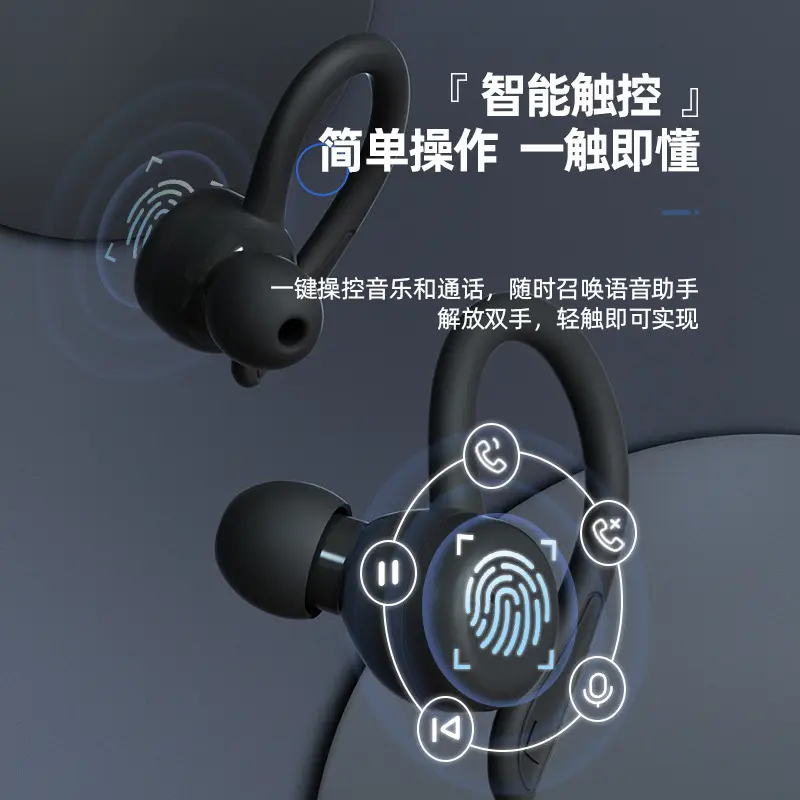 True Wireless Sports Bluetooth Headset Waterproof In-Ear
