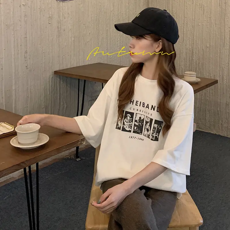 Harajuku Style Black T-Shirt Women 2025 Loose Fit — feature 27