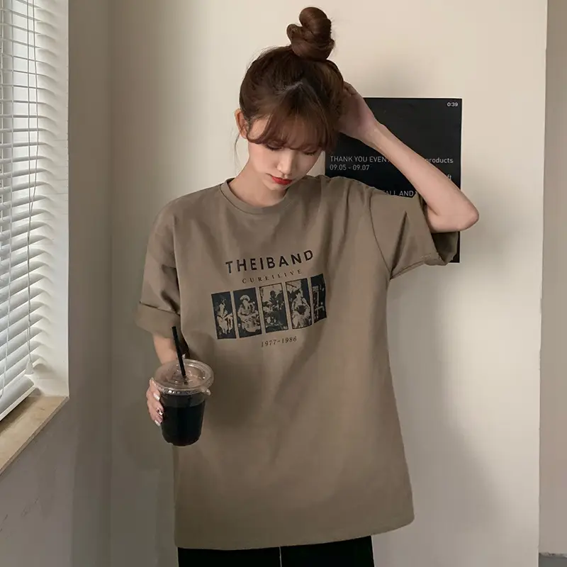 Harajuku Style Black T-Shirt Women 2025 Loose Fit - Image 3