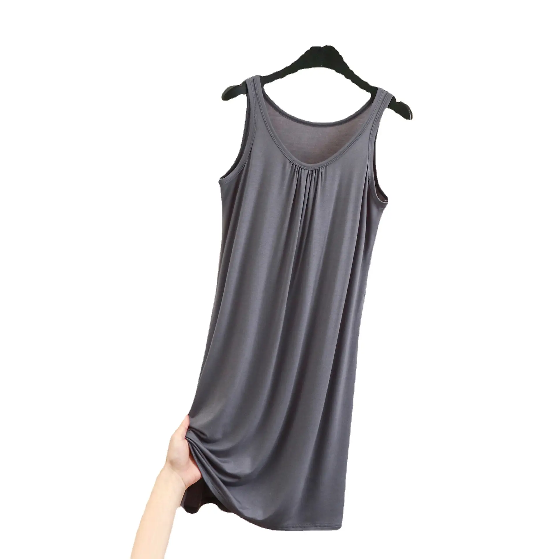 Women's Purple Sleeveless Nightgown Dress - Image 20