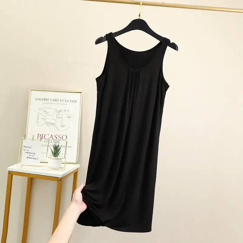Women's Purple Sleeveless Nightgown Dress — feature 12