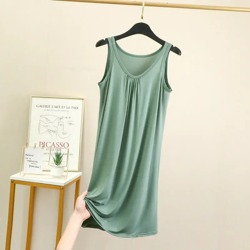 Women's Purple Sleeveless Nightgown Dress - Image 7
