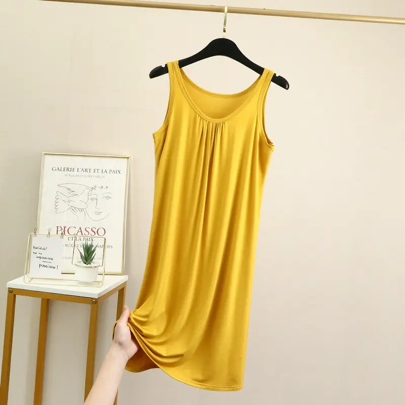 Women's Purple Sleeveless Nightgown Dress - Image 2