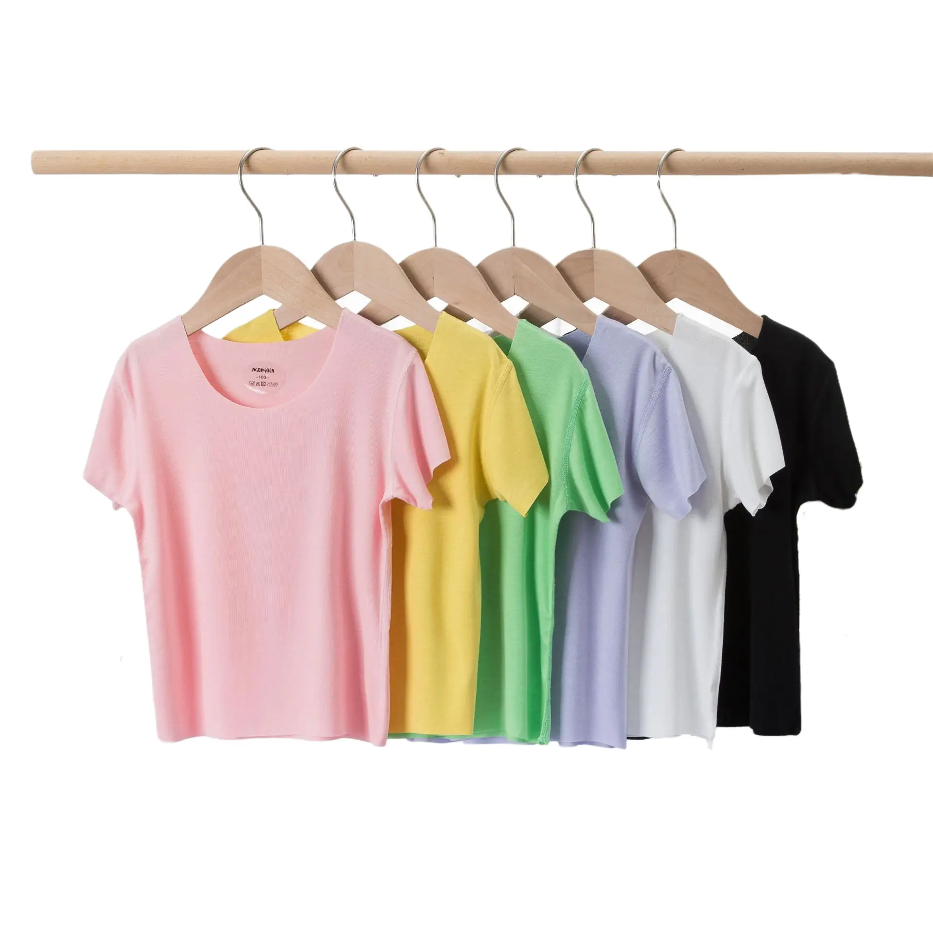 Children's Ice Silk Mask T-Shirt Summer White Medium to XL - Image 8