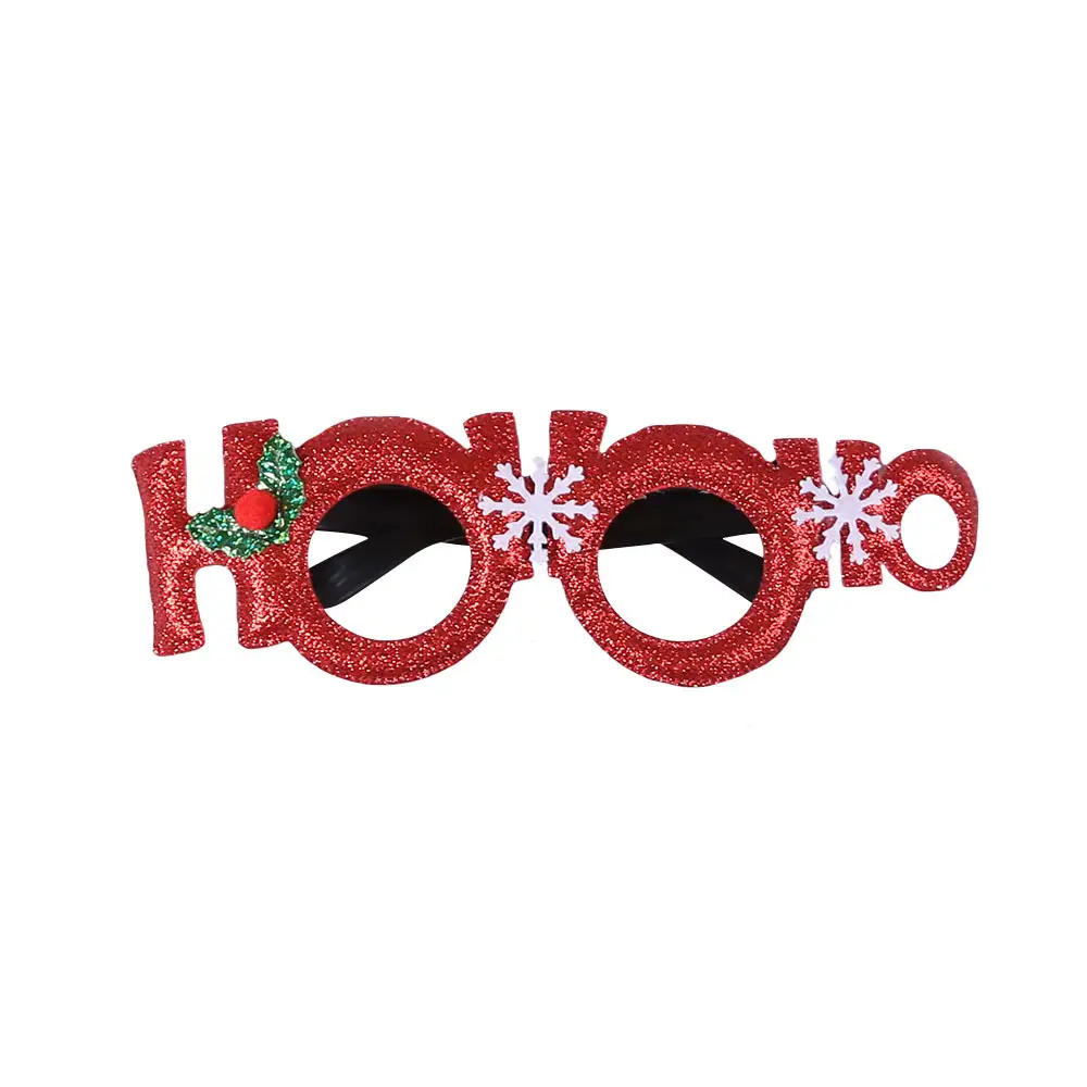 Christmas Deer Antlers Glasses Green Glitter Kids Party Decor — feature 44