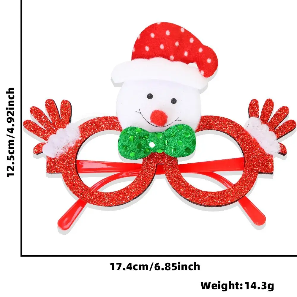 Christmas Deer Antlers Glasses Green Glitter Kids Party Decor - Image 64