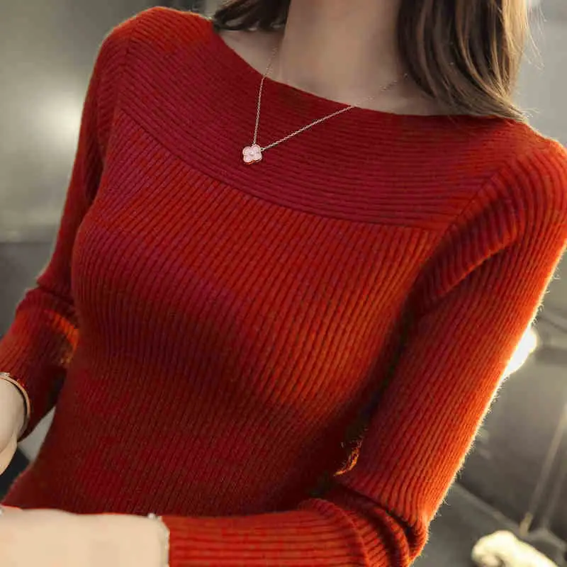 Women Purple One-Neck Slim Fit Sweater Top — feature 8