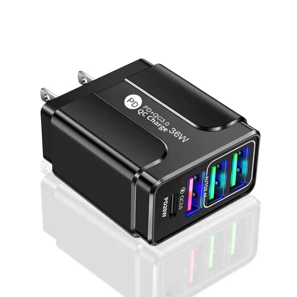 PD36W Multi-Port USB Charger with 3 Type-C Ports - Image 2