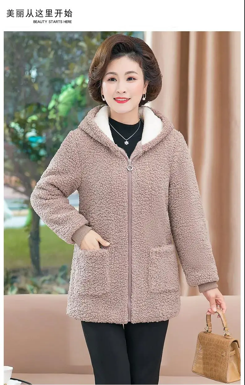 2021 New Mom Fleece Lined Winter Coat Western Style — feature 10
