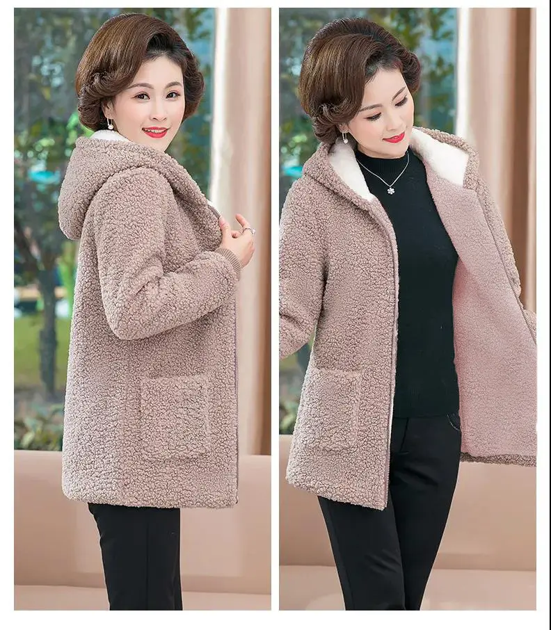 2021 New Mom Fleece Lined Winter Coat Western Style — feature 11