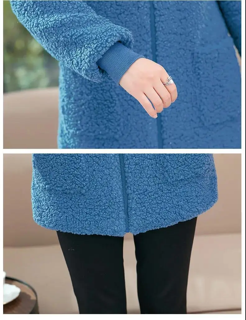 2021 New Mom Fleece Lined Winter Coat Western Style — feature 13
