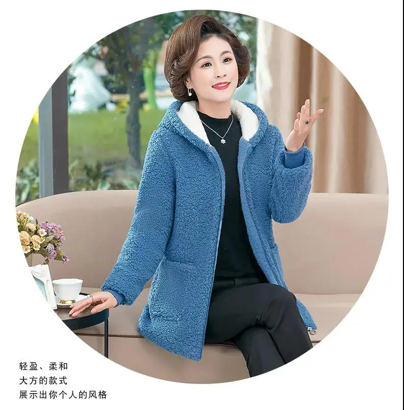 2021 New Mom Fleece Lined Winter Coat Western Style — feature 8