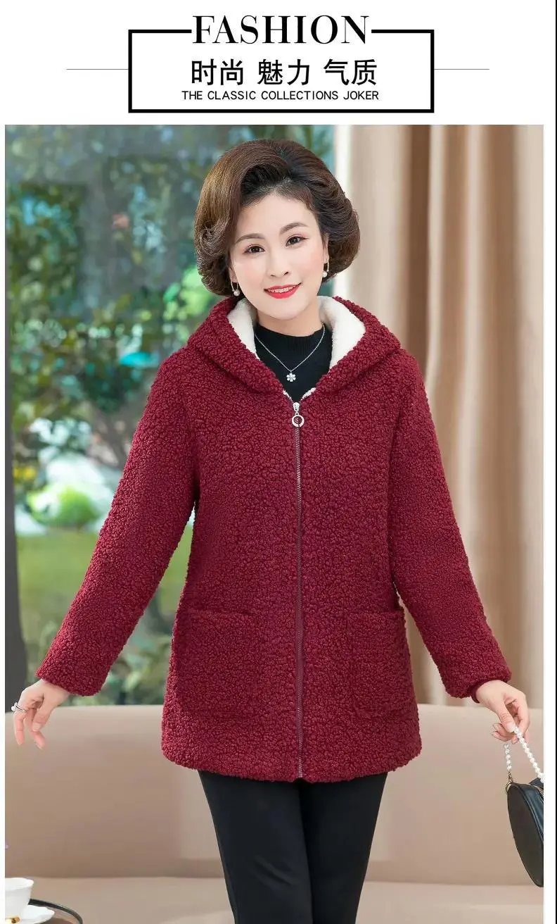 2021 New Mom Fleece Lined Winter Coat Western Style — feature 9