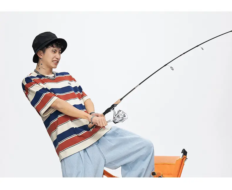 Men Striped T-Shirt 2025 Summer Loose Fit — feature 15