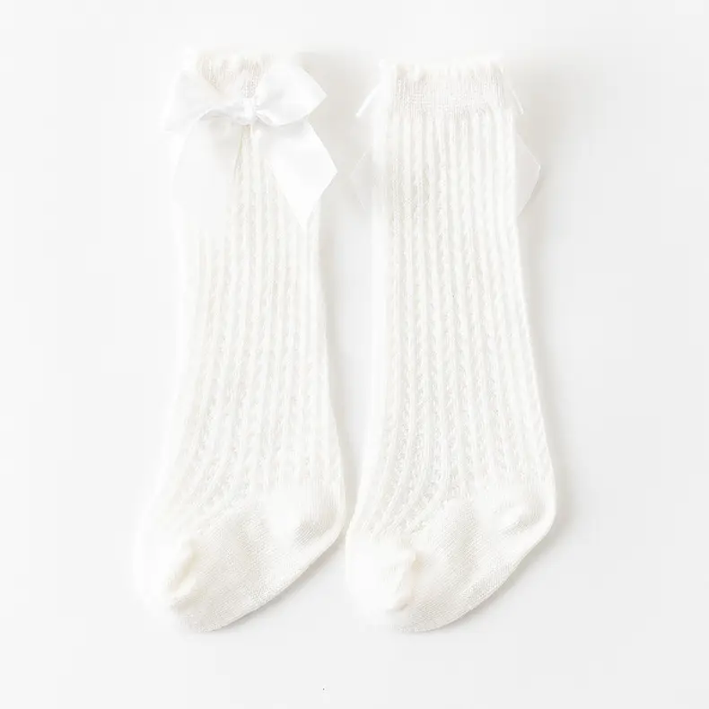 Baby Bow Knee High Socks Pink Bow Design — feature 25