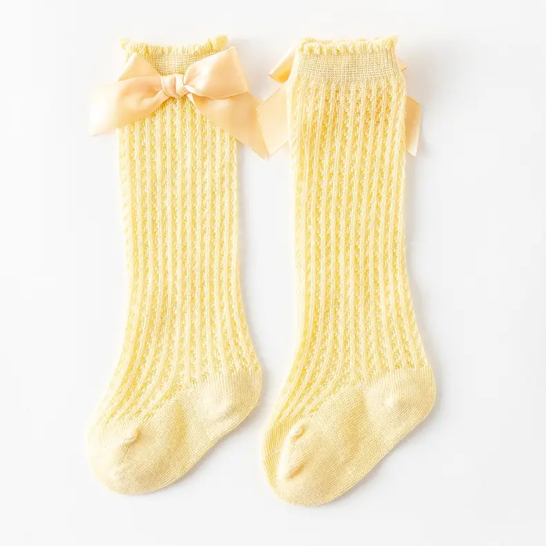 Baby Bow Knee High Socks Pink Bow Design — feature 27
