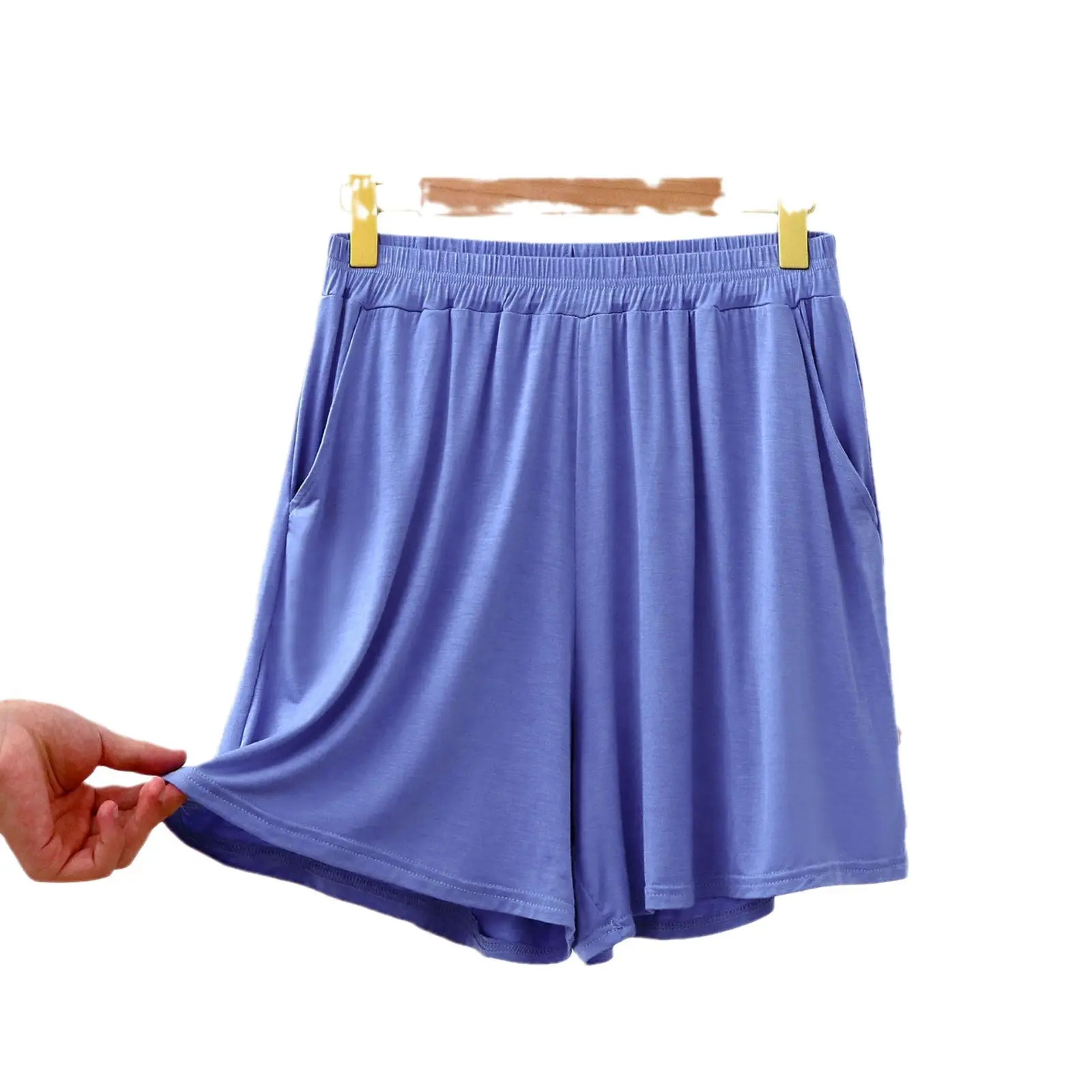 2022 Purple Modal Shorts Plus Size Loose Wide Leg - Image 17