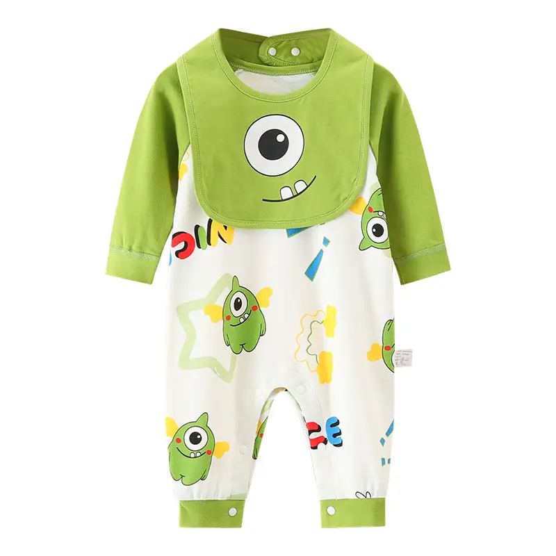 Newborn Cotton Cartoon Romper Male Female Small - Image 13