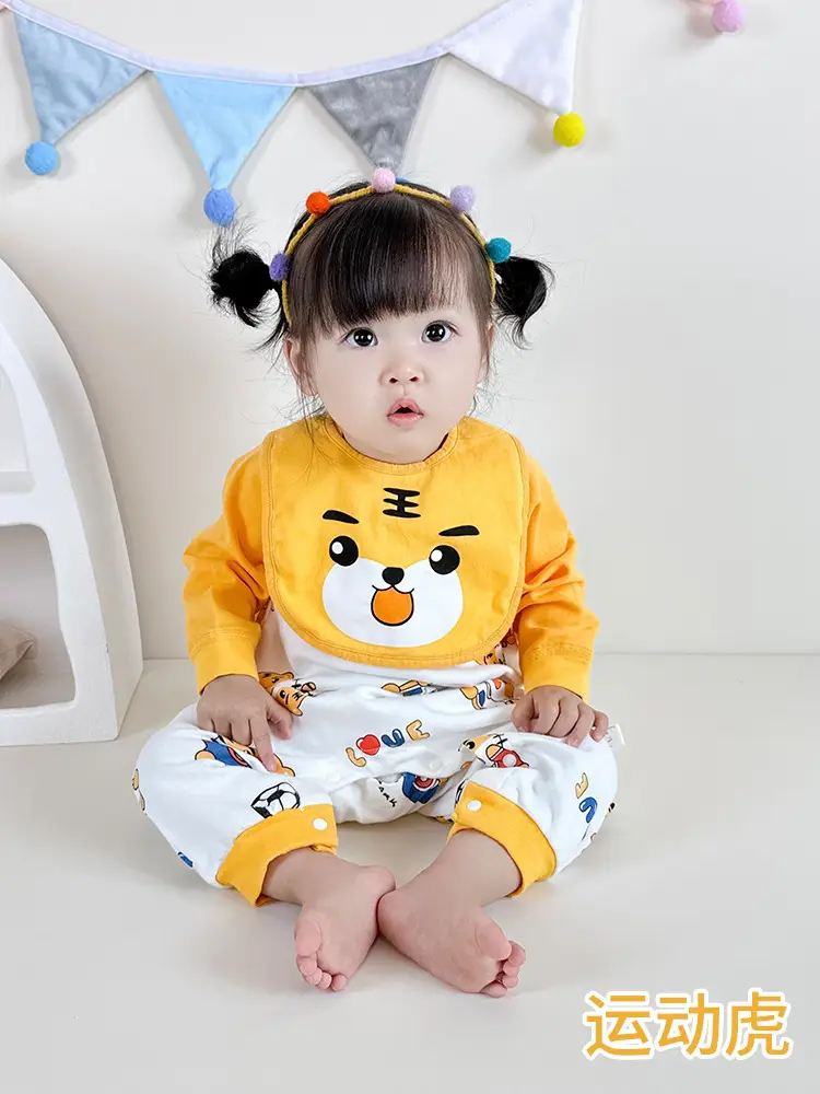 Newborn Cotton Cartoon Romper Male Female Small - Image 12