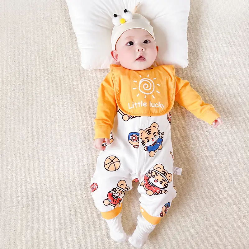 Newborn Cotton Cartoon Romper Male Female Small - Image 2