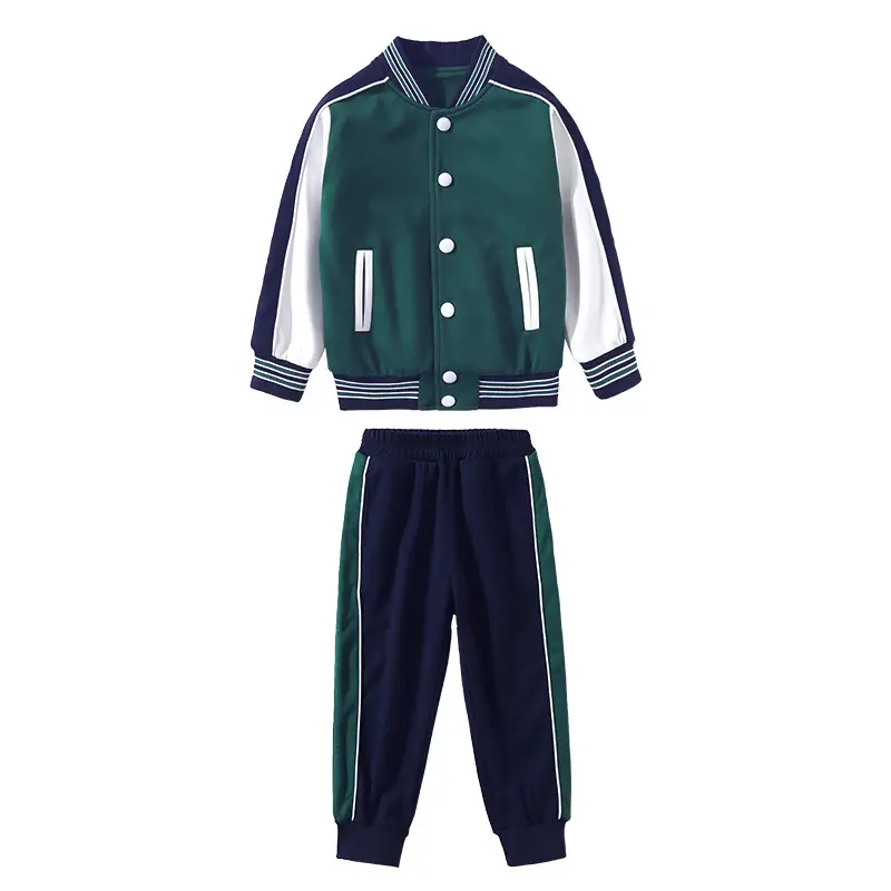 Kids 3-Piece Cotton School Uniform Set