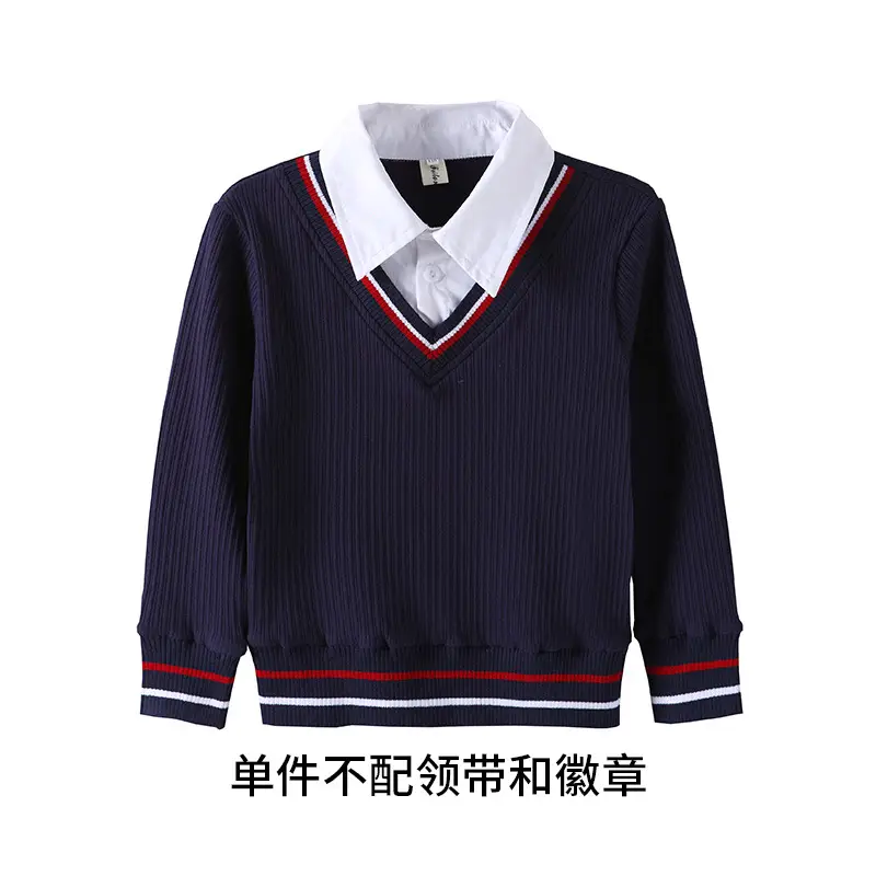 Kids 3-Piece Cotton School Uniform Set