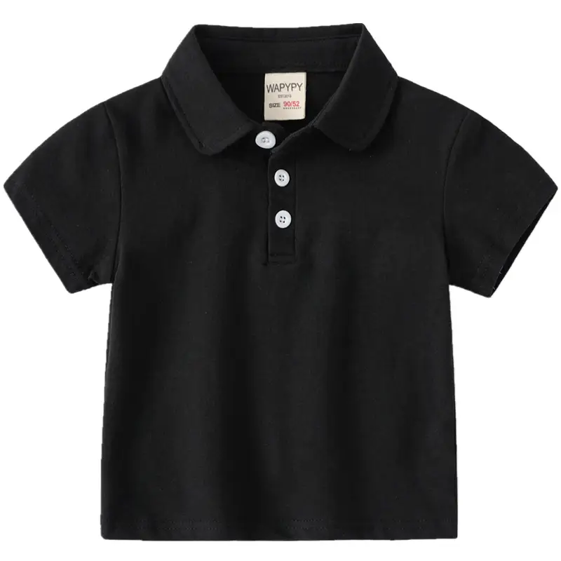 Children's Polo Shirts 2026 Summer White Green Black Gray - Image 9
