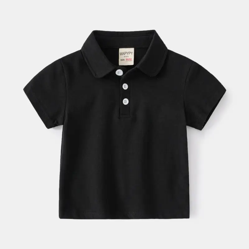 Children's Polo Shirts 2026 Summer White Green Black Gray - Image 3